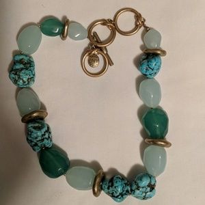 Tourquoise and glass necklace